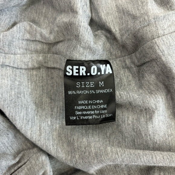 SER.O.YA Nylon Dress in Heathered Grey Size M - Picture 7 of 10